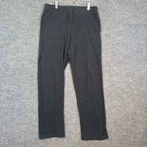 Pact Organic Pants Adult Small Gray Straight Leg Sweatpants Stretch Pull On
